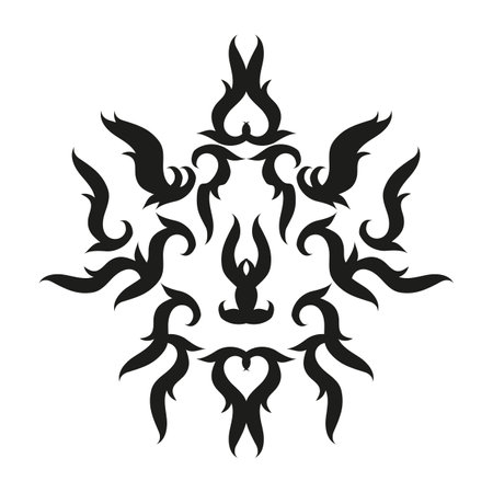 Tribal tattoo design, vector illustration eps10 graphic.のイラスト素材