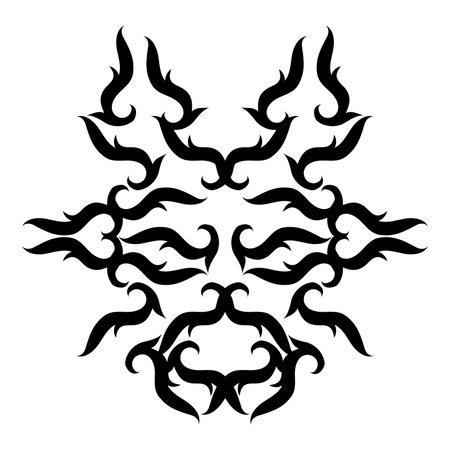 Tribal Tattoo Design. Vector Illustration. EPS10のイラスト素材