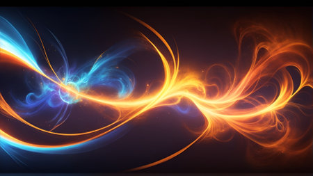 Abstract background for elegant design cover or fantasy composition.の素材