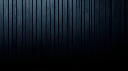 Wooden background with black stripes. 3d illustration.の素材