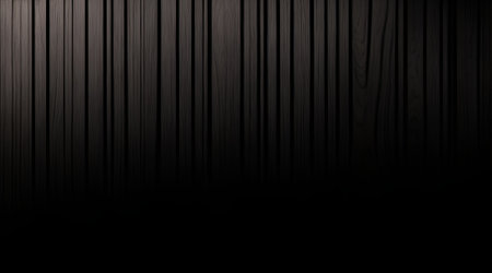 Black wooden background. 3d illustration.の素材