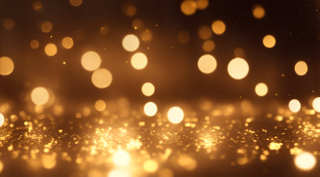 golden glitter vintage lights background. gold and black. de-focusedの素材