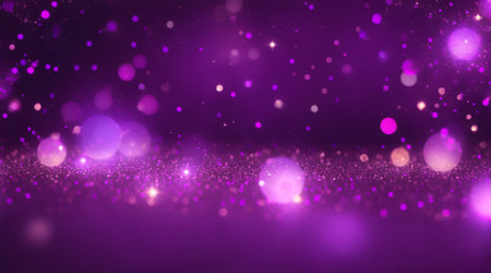 Purple bokeh abstract light background.の素材