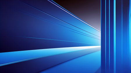 Abstract blue background with lines.の素材