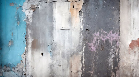Grunge concrete wall with peeling paint. Abstract background.の素材