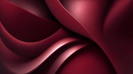 Abstract red wavy background. 3d illustration.の素材