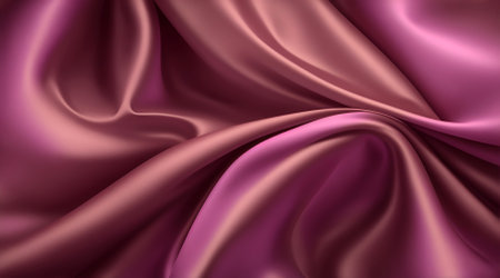 Luxury pink satin fabric background. 3d illustrationの素材
