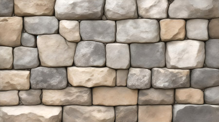 Stone wall texture background, stone wall pattern for interior exterior decoration and industrial construction concept design.の素材
