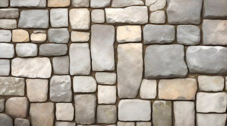 Background of stone wall texture.の素材