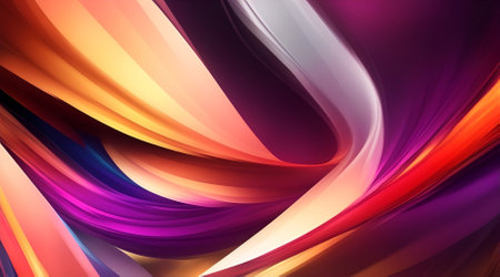 abstract colorful background with smooth lines, futuristic wavy illustration.の素材