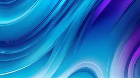 abstract background with smooth lines in blue and purple colors.の素材