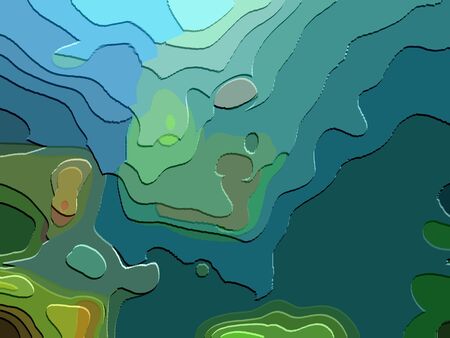 under the sea abstract art effect                             