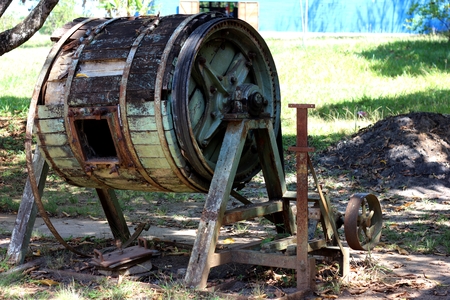 Old equipment retired after many years of use.の写真素材