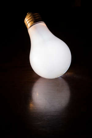 A floating illuminated lightbulb, trick shot.