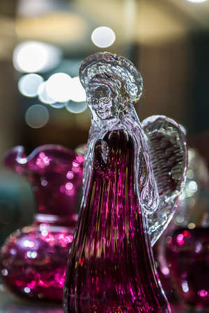 A glass ornament at a gift shop in Niagara.の写真素材