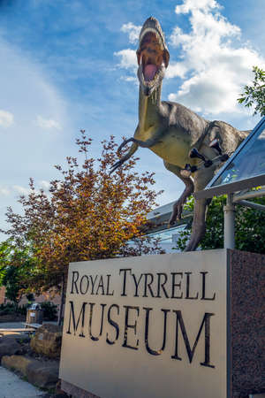Entrance to the Tyrrell Museum in Drumheller.のeditorial素材