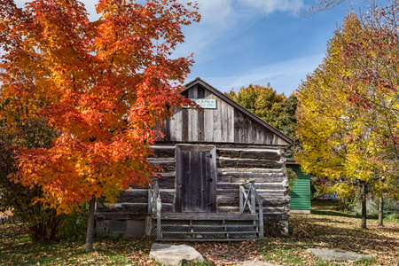Historical school cabin in Waterloo park.のeditorial素材
