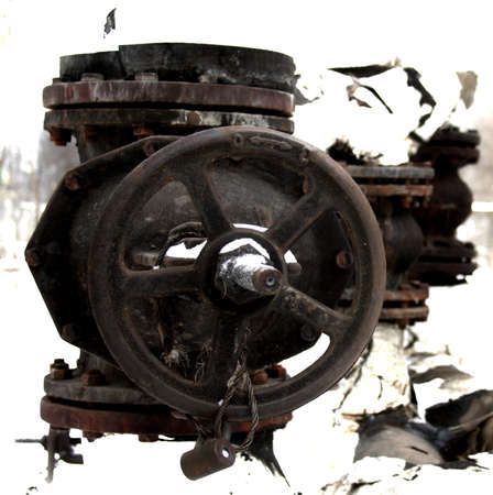 Old water valveのeditorial素材