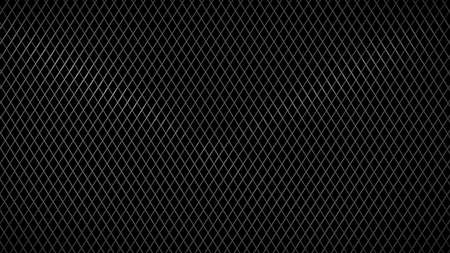 3D Rendering,Realistic steel mesh with squares grid pattern, isolated on black background.の写真素材