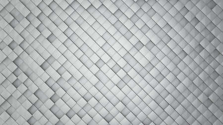 3d rendering, Realistic cubes geometric shape field , abstract textured design for background.の写真素材