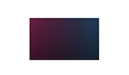 Close up LCD television mock up with empty space, 3d rendering, isolated on white background