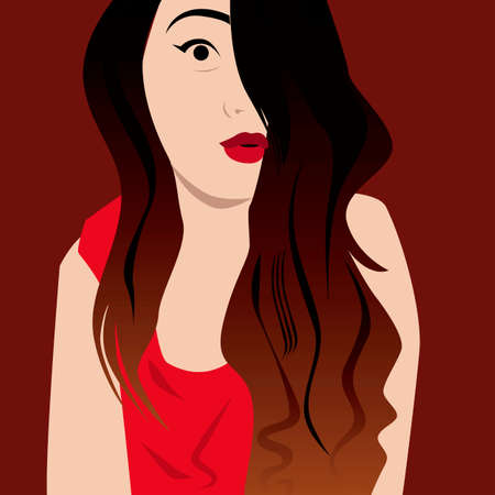 illustration of young peopleのイラスト素材