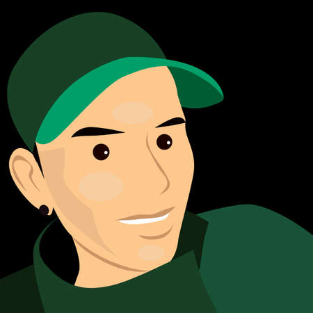 illustration of young peopleのイラスト素材