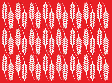 Wheat texture with red backgroundのイラスト素材