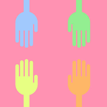colors handのイラスト素材