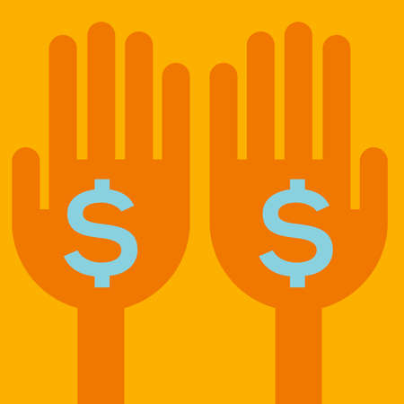 Hand with moneyの写真素材