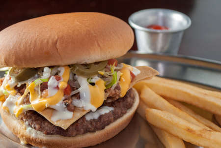 Cheese burgerの写真素材