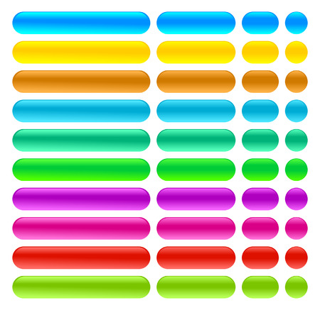 web buttons colors vector illustrationのイラスト素材