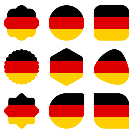 icons flags germany europe illustration vector epsのイラスト素材
