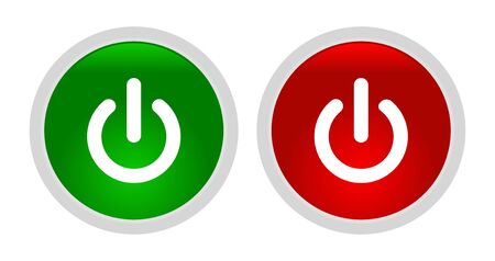 power buttons illustration vector eps download