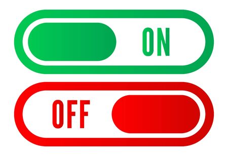 on off buttons vector illustration eps downloadのイラスト素材
