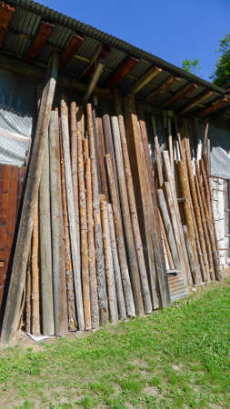 Wooden logsの写真素材