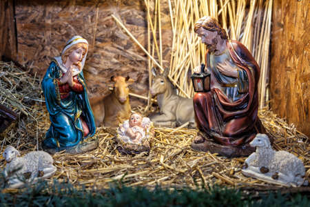 COMO, ITALY - December 10, 2016: Christmas Nativity sceneのeditorial素材