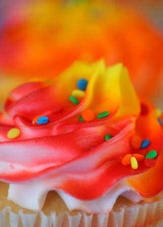 Close up of a cup cake and sprinkle

の写真素材