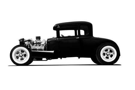 Hotrod in studioの写真素材