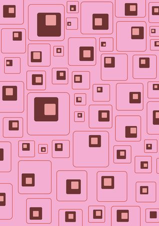 Retro red/pink squares backgroundの写真素材