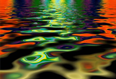 Illustrated colorful abstract liquid backgroundの写真素材