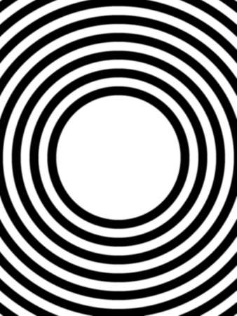 Black rings on white backgroundの写真素材