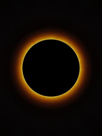 illustration of a total eclipseの写真素材