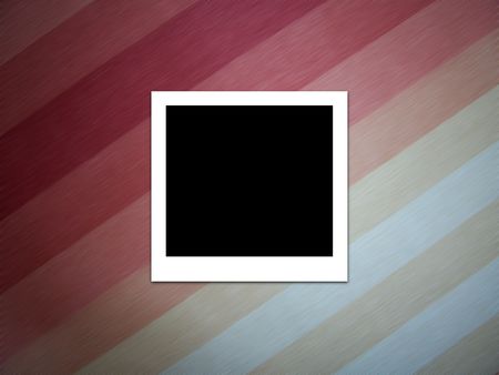 Blank photo on an abstract striped background