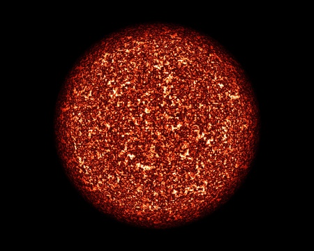 Illustrated isolated sun on a black backgroundの写真素材