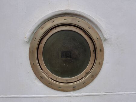 photo of an isolated portholeの写真素材