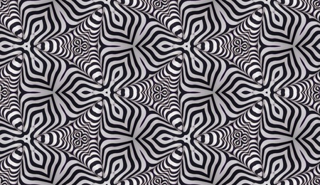 Seamless Black and White illustrated background