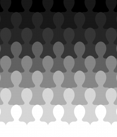 Illustration of an abstract Audienceの写真素材