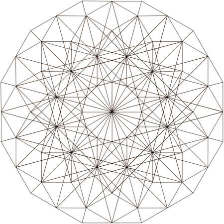 Geometric pattern in black and white. Page for coloring bookのイラスト素材