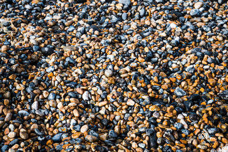 Pebbles beach at Deal, Kent, UKの写真素材